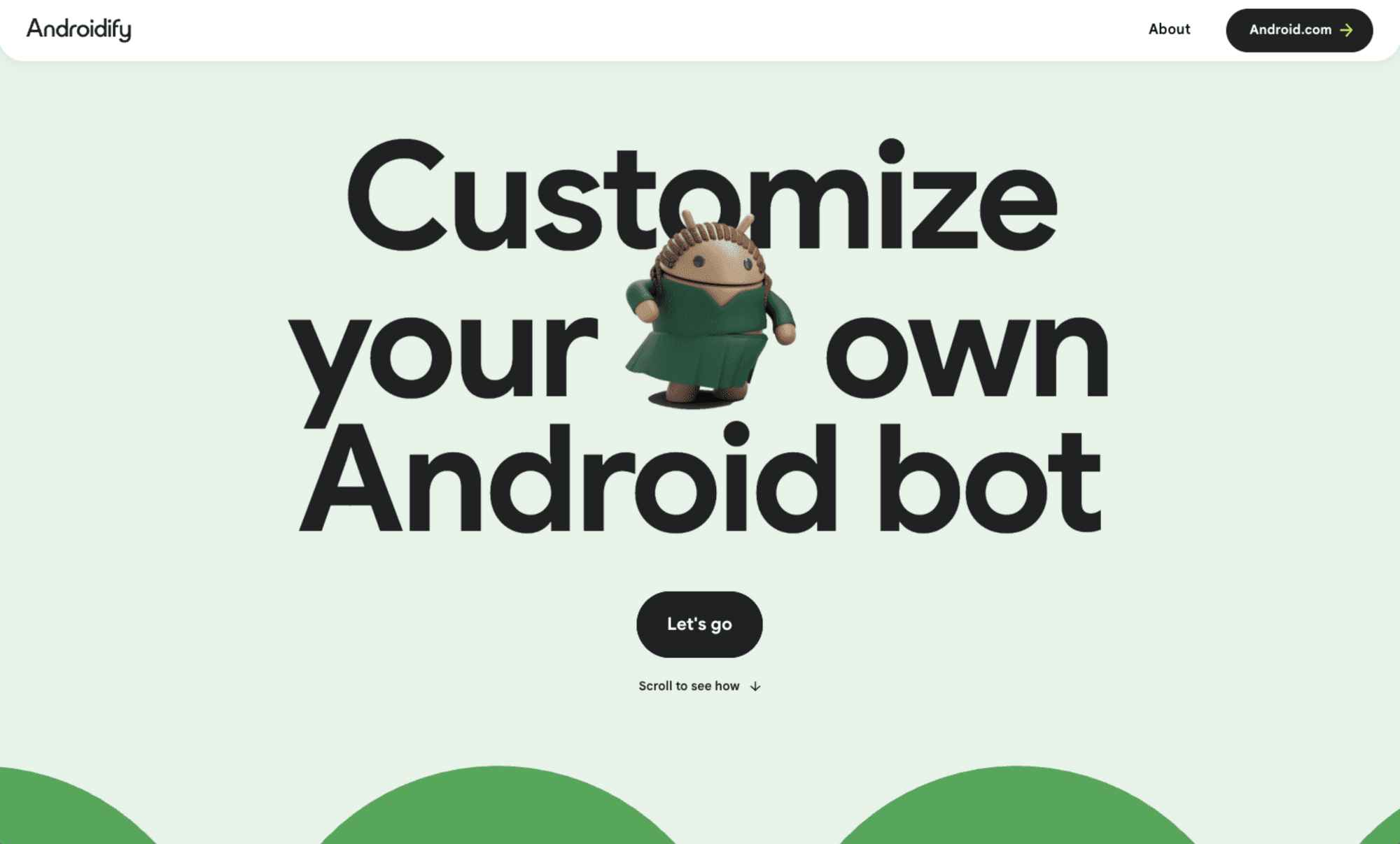 Androidify generative AI web app