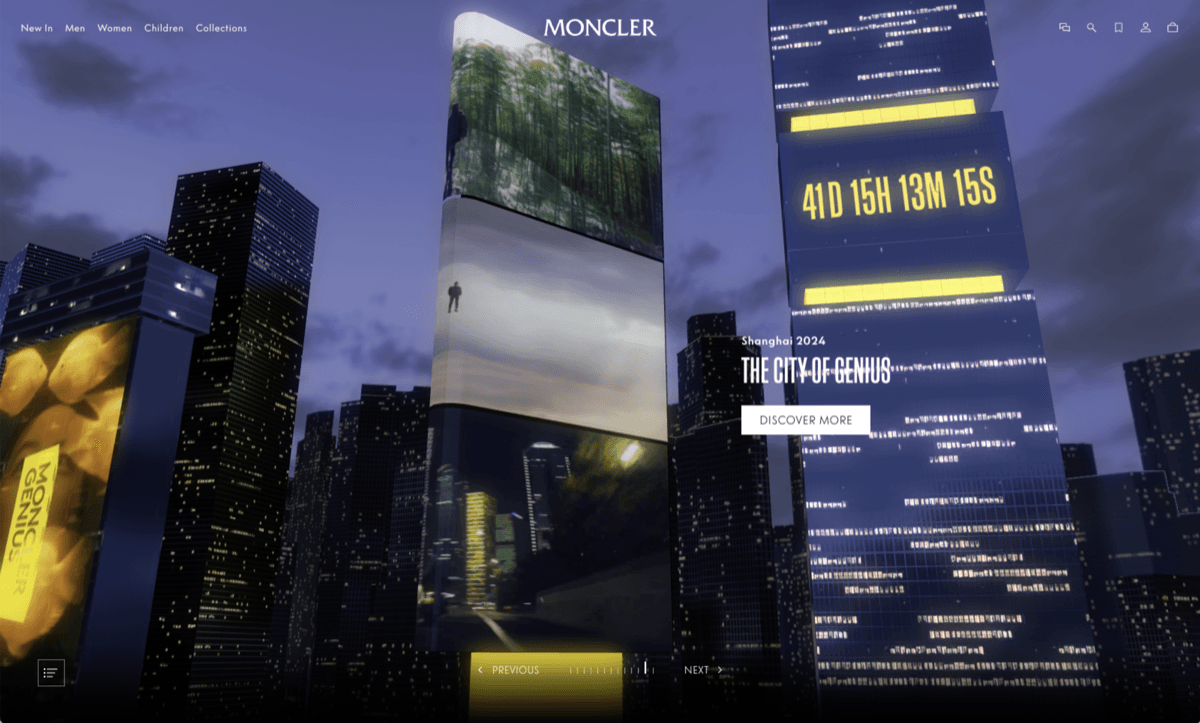 The City of Genius immersive web experience