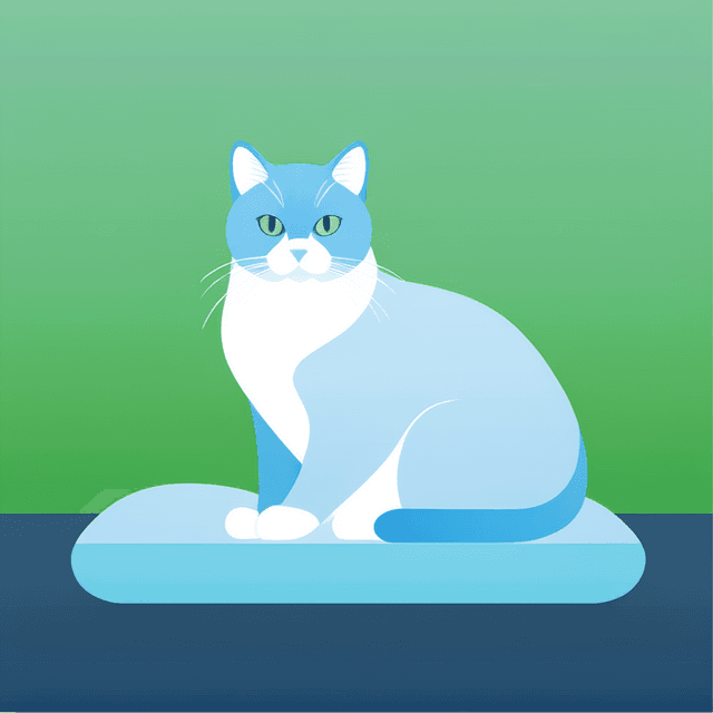 Textured cat illustration